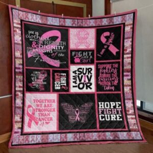 I Am A Survivor Quilt Blanket No96  Quilt